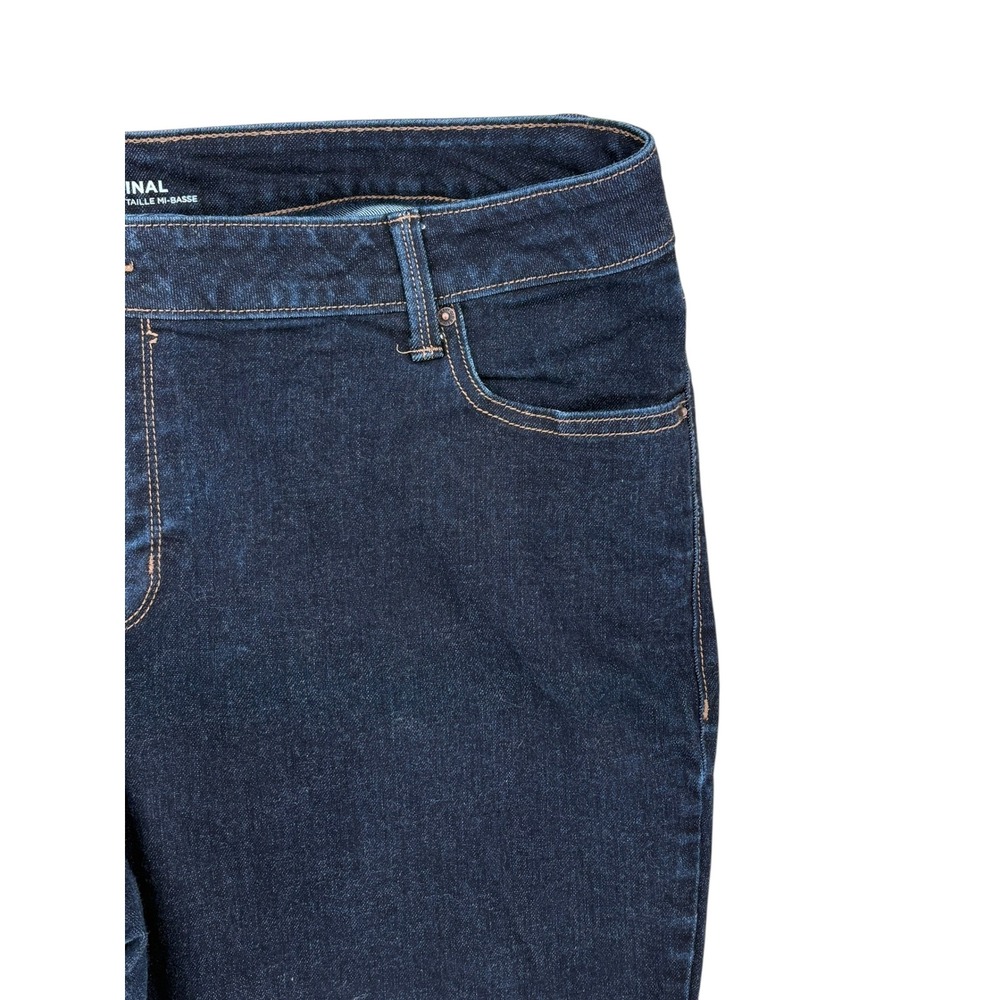 Old Navy Original Mid Rise Rinse Bootcut Jeans Extra Regular Dark Wash (Size 20) - Picture 3 of 4